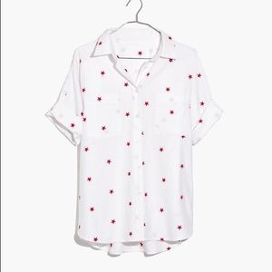 Madewell star embroidered courier shirt